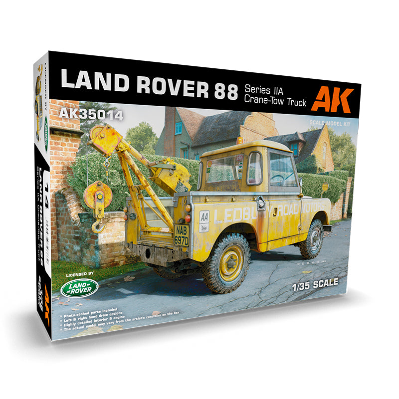 AK Interactive Land Rover 88 Series IIA krano-vilkiko surenkamas modelis, 1:35