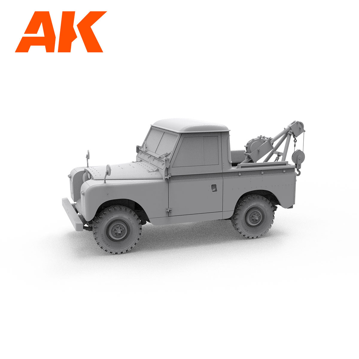 AK Interactive Land Rover 88 Series IIA krano-vilkiko surenkamas modelis, 1:35