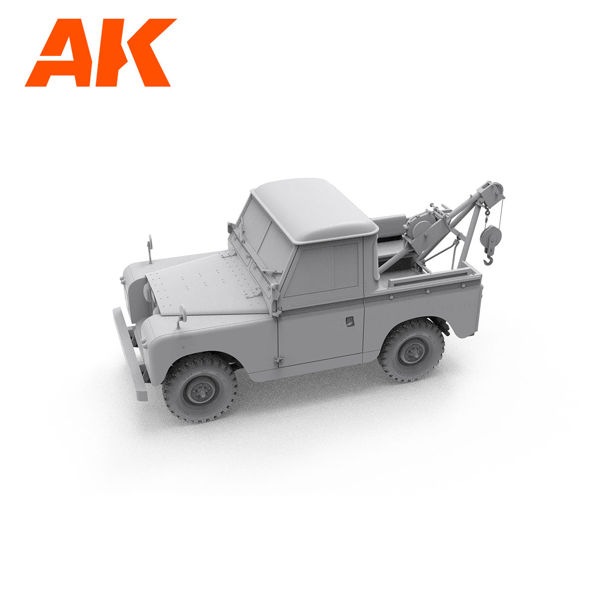 AK Interactive Land Rover 88 Series IIA krano-vilkiko surenkamas modelis, 1:35