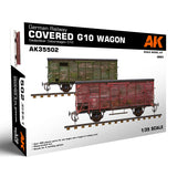 AK Interactive German Railway Covered G10 Wagon Gedeckter Güterwagen vagono surenkamas modelis, 1:35