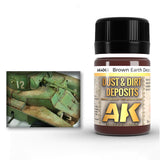 AK Interactive Dust & Dirt Deposits Brown Earth emaliniai dažai, 35 ml