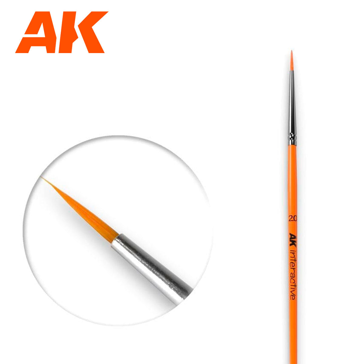 AK Interactive Round Synthetic Brush