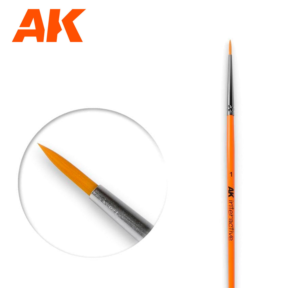 AK Interactive Round Synthetic Brush