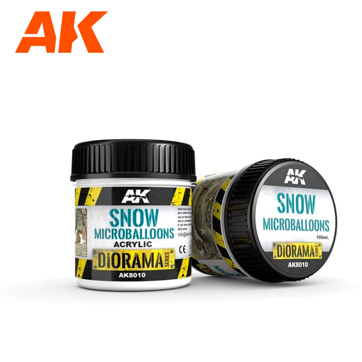 AK Interactive Diorama - Snow Microballoons tekstūra, 100 ml