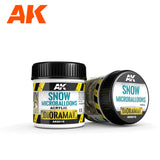 AK Interactive Diorama - Snow Microballoons tekstūra, 100 ml