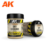 AK Interactive Diorama - Terrains Dry Ground tekstūra, 250 ml