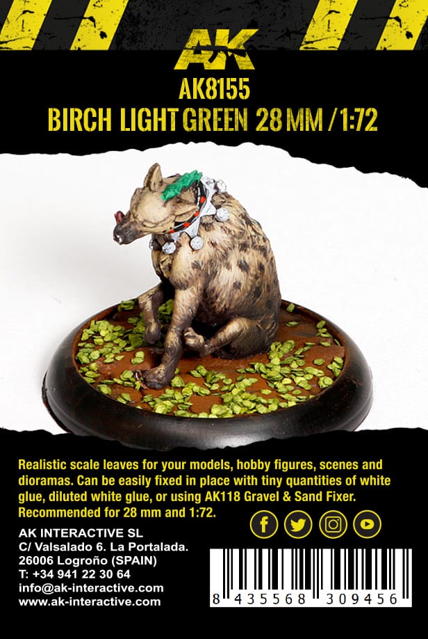 AK Interactive Birch Light Green Leaves, 1:72