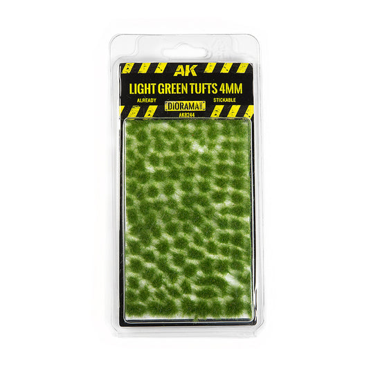 AK Interactive Light Green Tufts dekoratyvinės žolės kuokšteliai, 4 mm