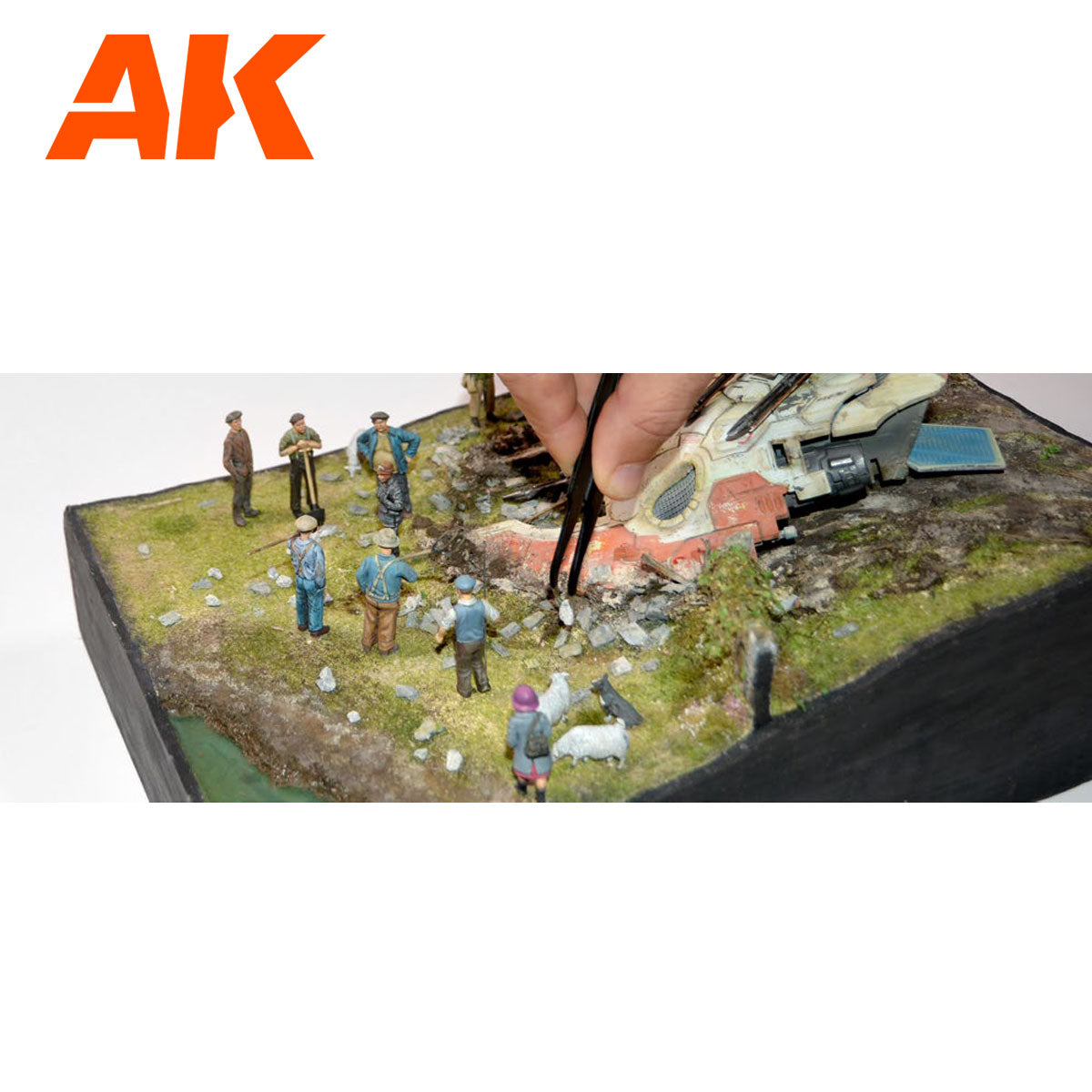 AK Interactive Diorama Big Grey Rocks akmenys, 100 ml