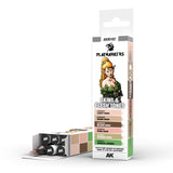 AK Interactive Playmarkers Skins & Flesh Tones rinkinys, 6 markeriai