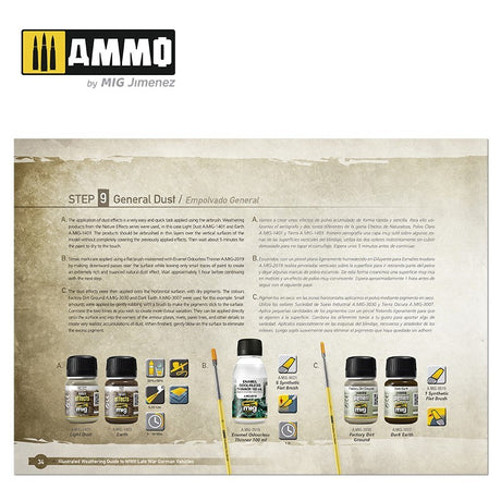 AMMO by Mig “Illustrated Weathering Guide to WWII Late German Vehicles” mokomoji knyga