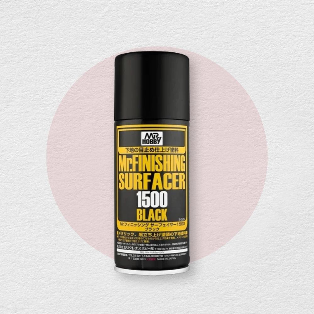 Mr. Finishing Surfacer 1500 Black purškiamas gruntas, 170 ml