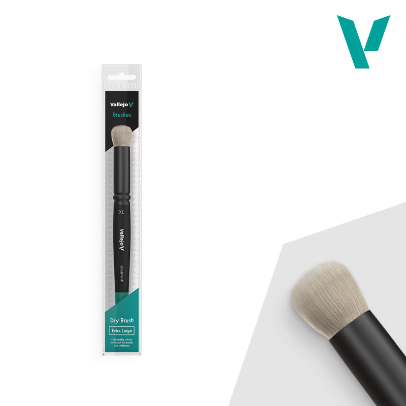 Vallejo Dry Brush natūralių šerių teptukas