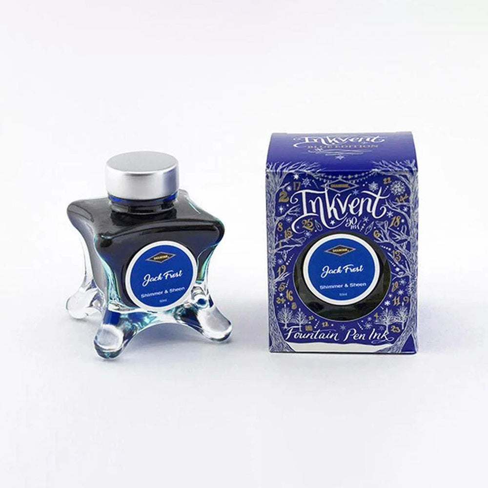 Diamine Inkvent Blue Edition Fountain Pen Ink blizgus plunksnakočių rašalas