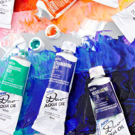 Holbein DUO Aqua Oil vandeniu skiedžiami aliejiniai dažai