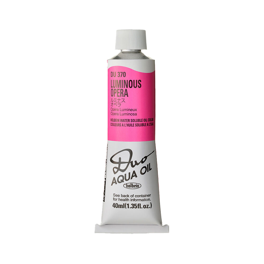 Holbein DUO Aqua Oil Luminous fluorescenciniai vandeniu skiedžiami aliejiniai dažai