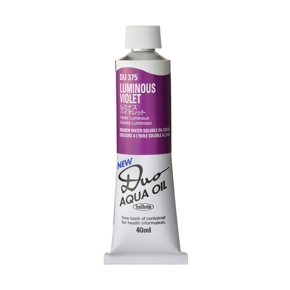 Holbein DUO Aqua Oil Luminous fluorescenciniai vandeniu skiedžiami aliejiniai dažai