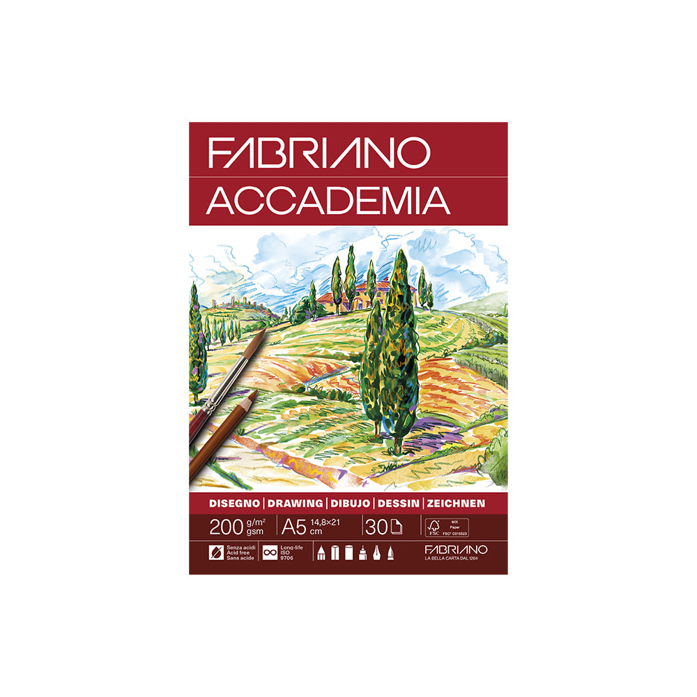 Fabriano Accademia Drawing piešimo bloknotas, 30 lapų, 200 gsm