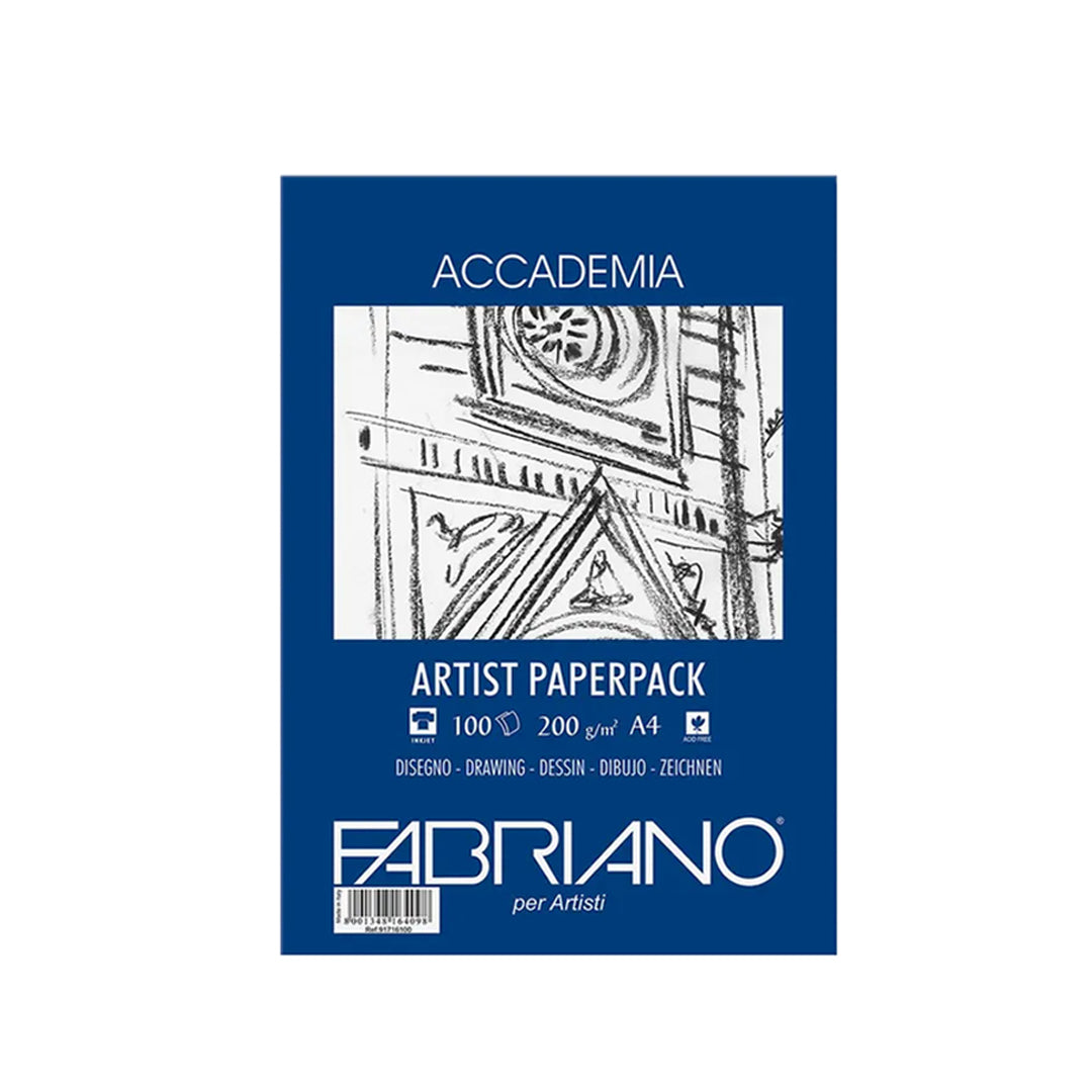 Fabriano Accademia Artist Paperpack piešimo bloknotas