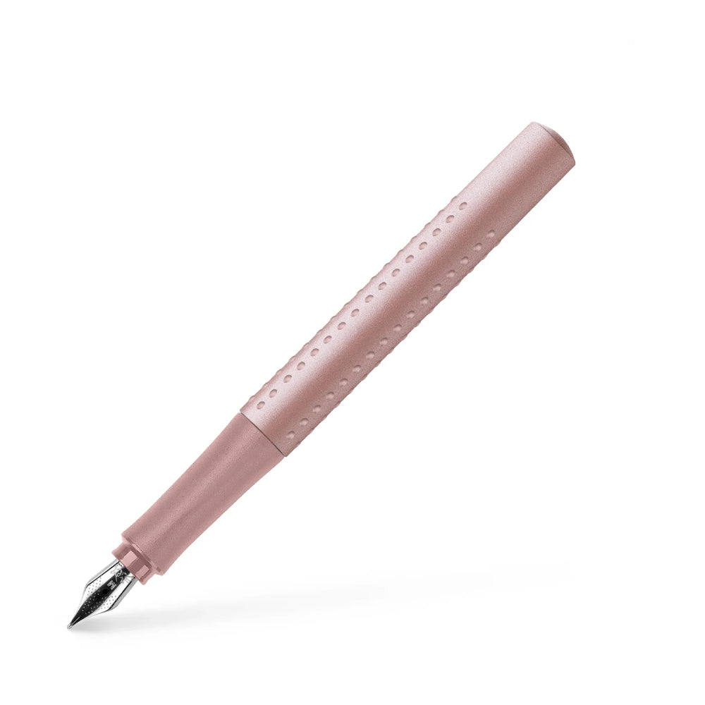 Faber-Castell Grip Fountain Pen and Ballpoint Pen Gift Set, Pale Rose