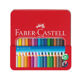 Faber-Castell Grip Jumbo spalvoti akvareliniai pieštukai, tribriauniai, 16 spalvų