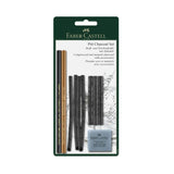 Faber-Castell Pitt Charcoal anglies priemonių rinkinys + trintukas