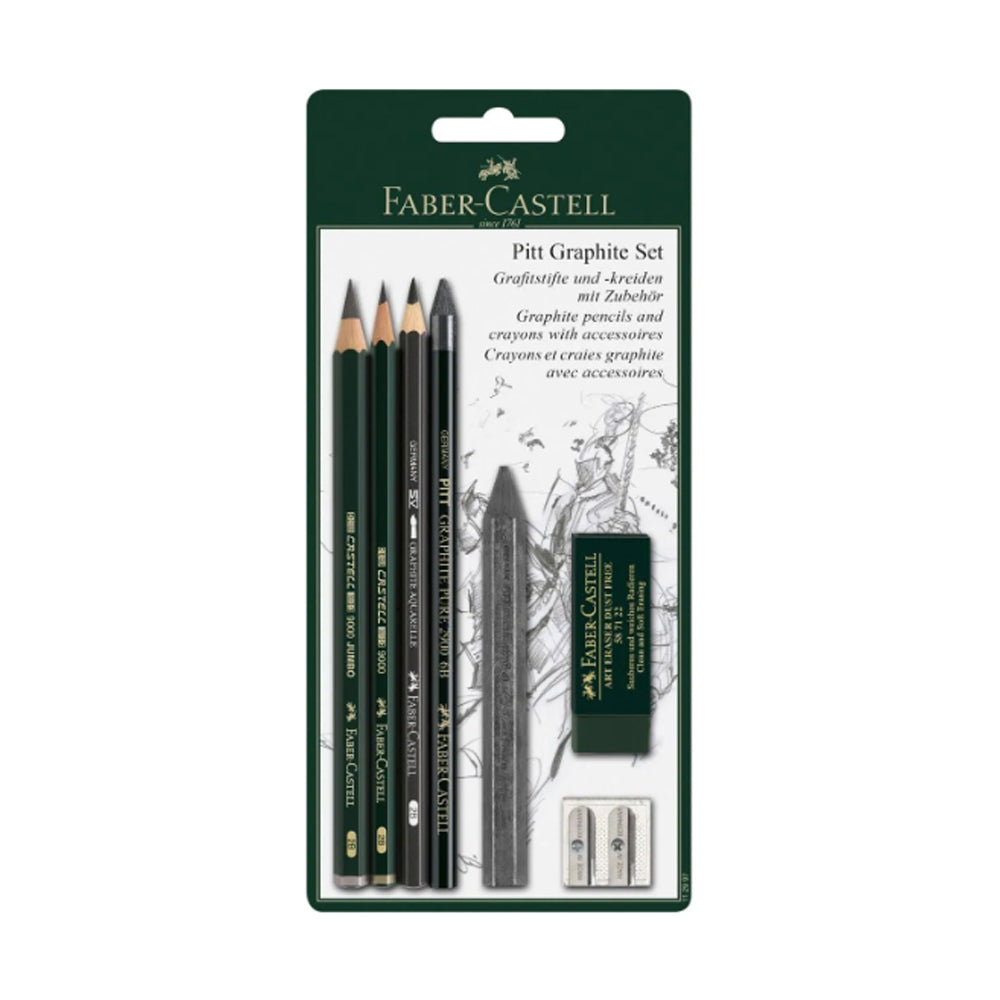 Faber-Castell Pitt Graphite piešimo priemonių rinkinys, 7 vnt.