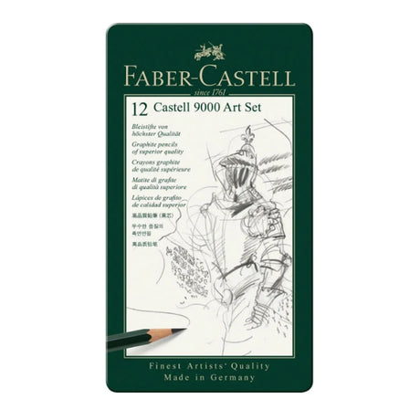 Faber-Castell 9000 Graphite Pencil Art Set, 12 pcs.