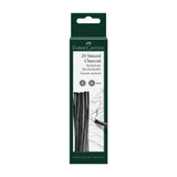 Faber-Castell Pitt natūralios anglies lazdelių rinkinys, 3–6 mm, 20 vnt.