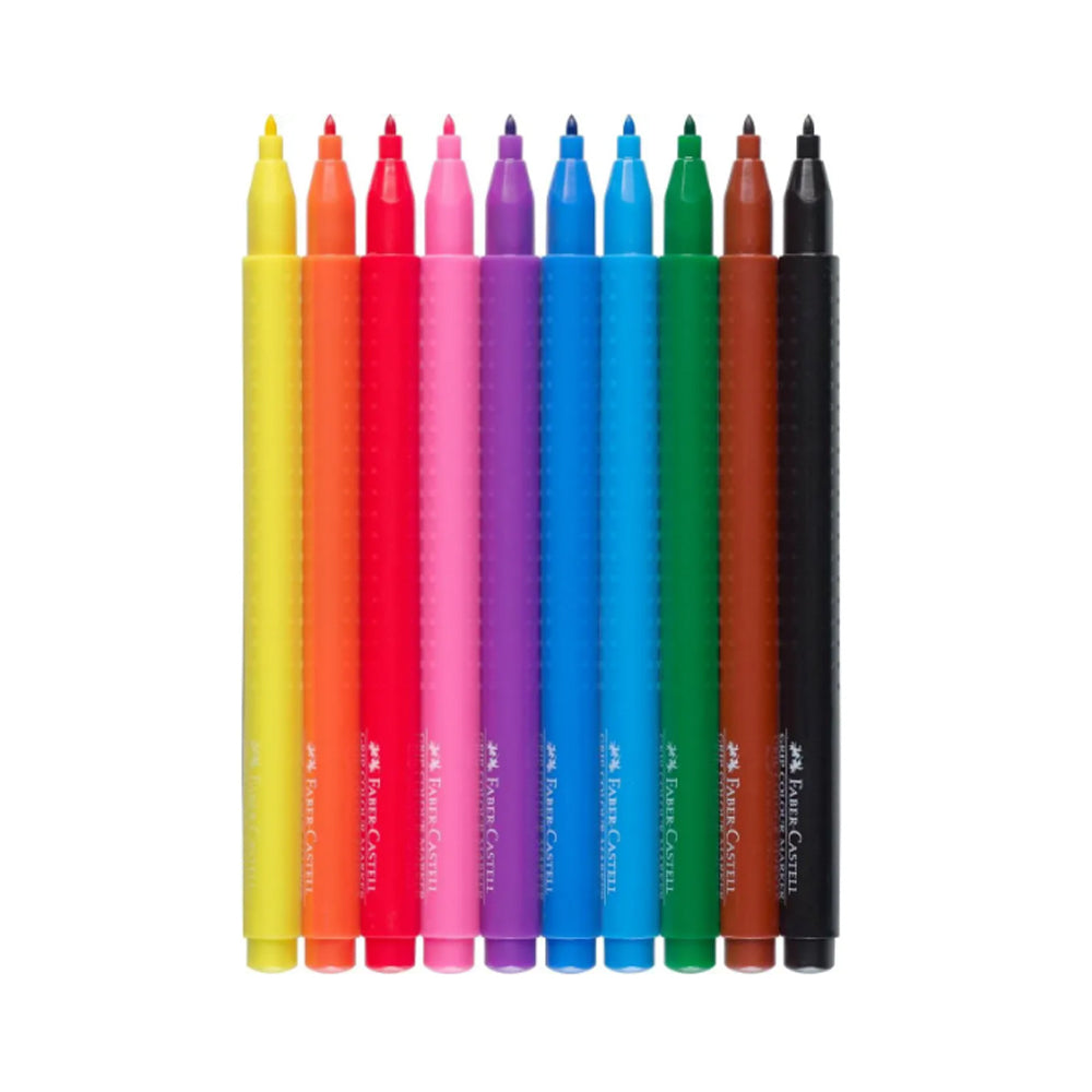 Faber-Castell Grip flomasterių rinkinys, 10 vnt.