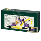 Faber-Castell Pitt Artist Fashion dvipusių rašiklių piešimui rinkinys, 5 vnt.