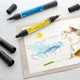 Faber-Castell Pitt Artist Flowers dvipusių rašiklių piešimui rinkinys, 5 vnt.
