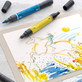 Faber-Castell Pitt Artist Flowers dvipusių rašiklių piešimui rinkinys, 5 vnt.