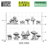 Green Stuff World Wild Mushrooms Set, 33 pcs.