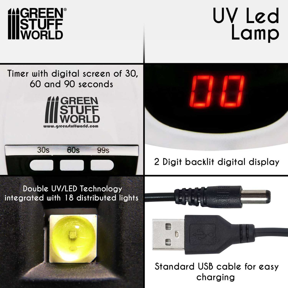 Green Stuff World ultravioletinė LED lempa