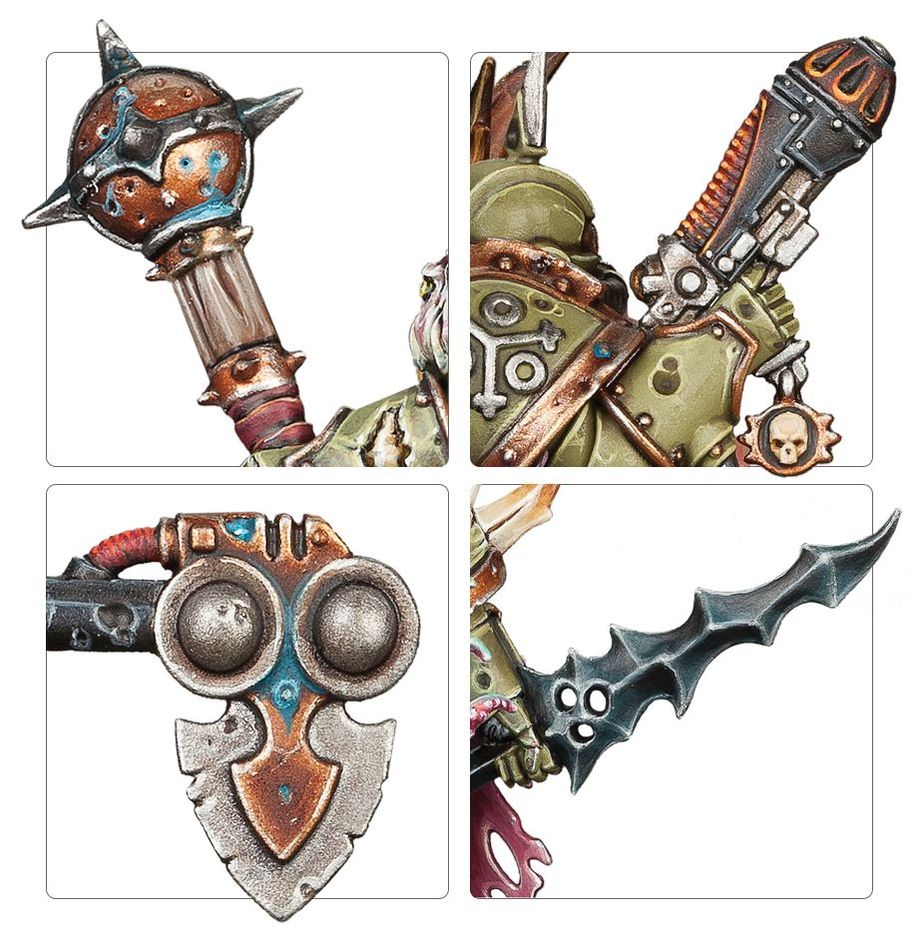 Warhammer 40,000 Death Guards: Plague Marines miniatiūrų surinkimo rinkinys