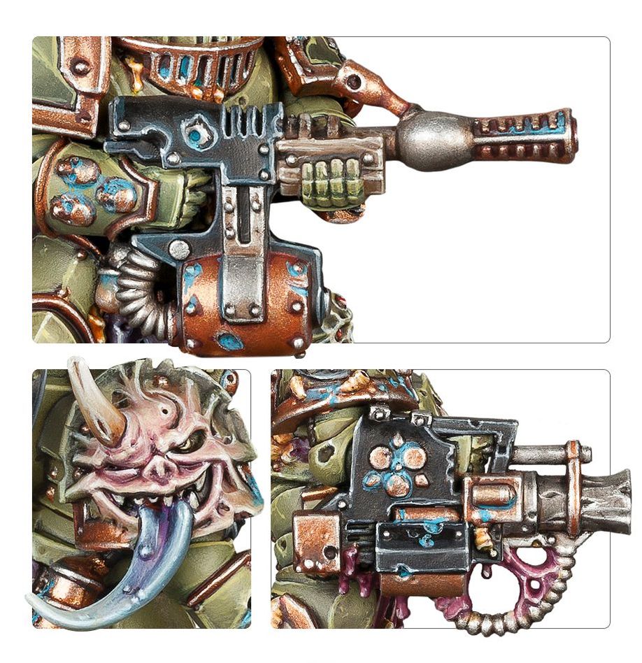 Warhammer 40,000 Death Guards: Plague Marines miniatiūrų surinkimo rinkinys