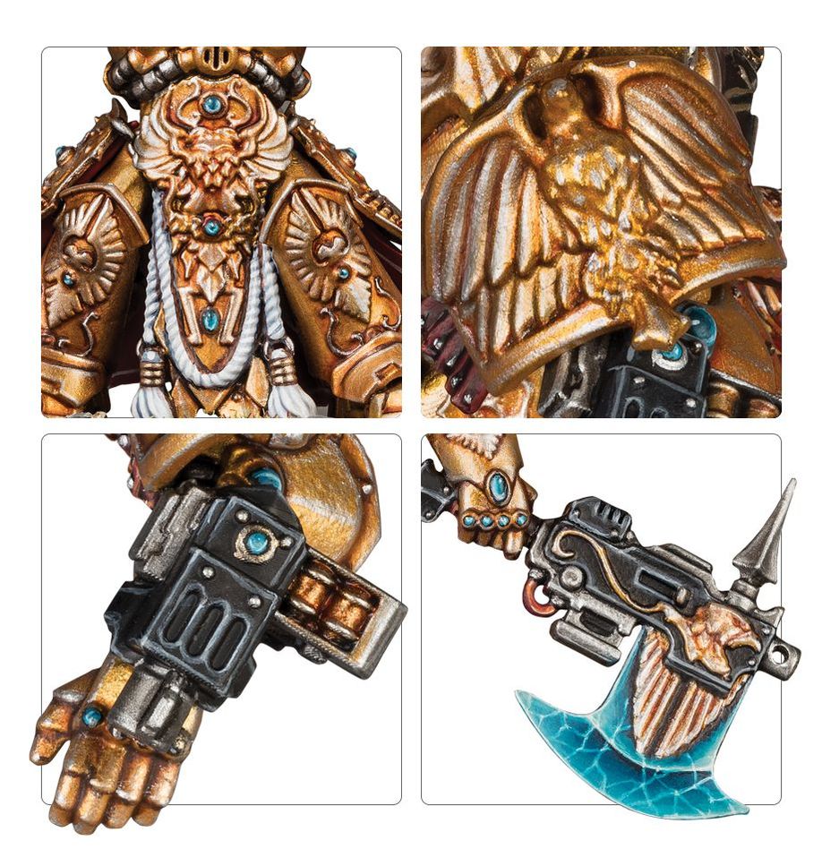 Warhammer 40,000 Adeptus Custodes: Allarus Custodians miniatiūrų surinkimo rinkinys
