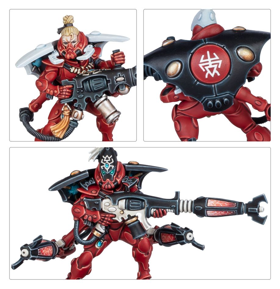 Warhammer 40,000 Aeldari: Warp Spiders miniatiūrų surinkimo rinkinys