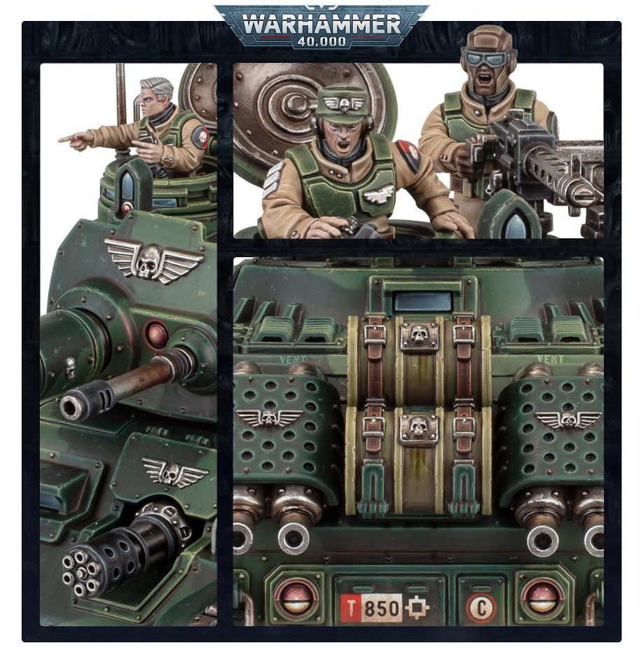 Warhammer 40,000 Rogal Dorn Battle Tank miniatiūros surinkimo rinkinys