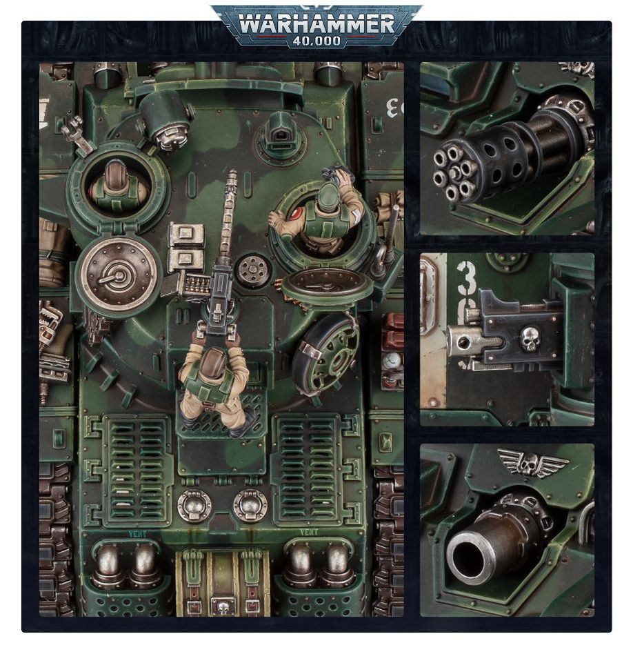 Warhammer 40,000 Rogal Dorn Battle Tank miniatiūros surinkimo rinkinys