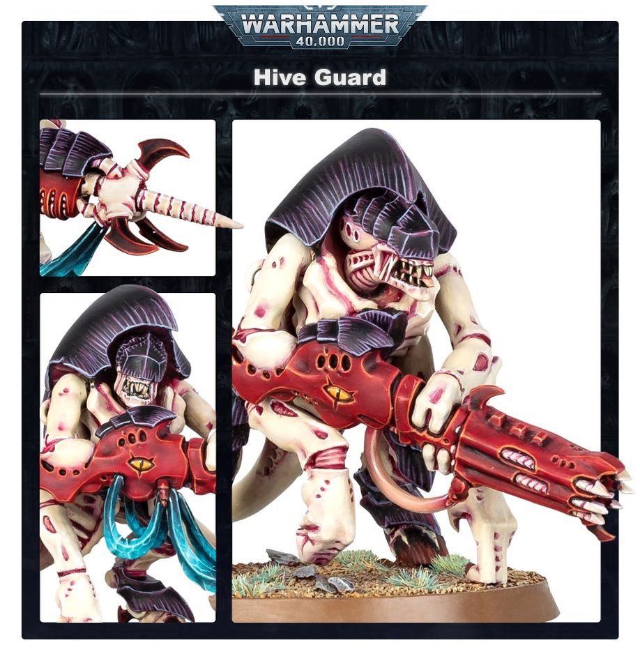 Warhammer 40,000 Tyranids: Hive Guard miniatiūrų surinkimo rinkinys