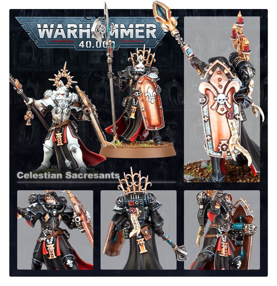 Warhammer 40,000 Adepta Sororitas: Celestian Sacresants miniatiūrų surinkimo rinkinys