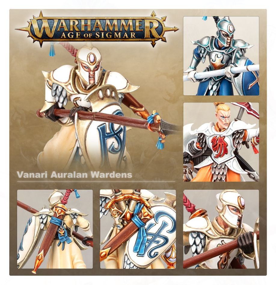 Warhammer Age of Sigmar: Vanari Auralan Wardens miniatiūrų rinkinys