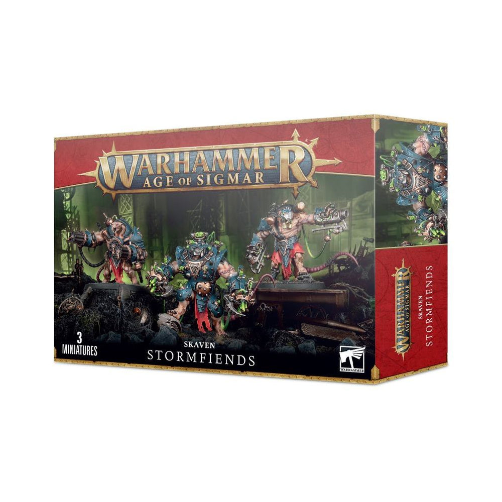 Warhammer Age of Sigmar Skaven Stormfiends miniatiūrų rinkinys