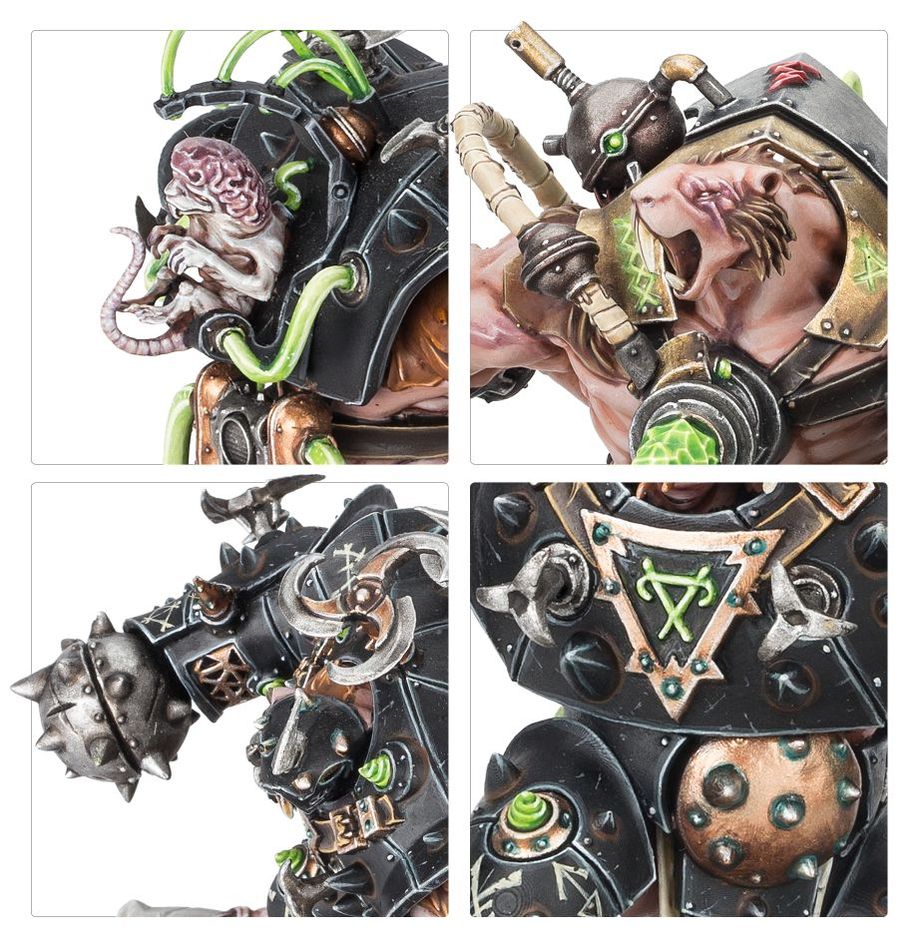 Warhammer Age of Sigmar Skaven Stormfiends miniatiūrų rinkinys