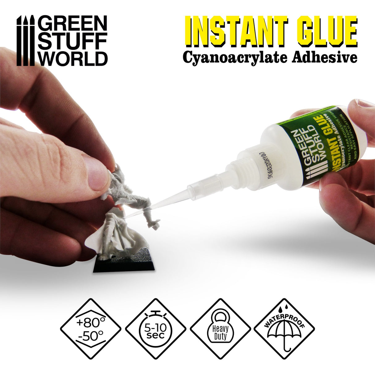 Green Stuff World cianoakrilato klijai, 20 g