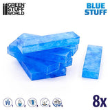 Green Stuff World Blue Stuff formos modeliavimui, 8 lazdelės
