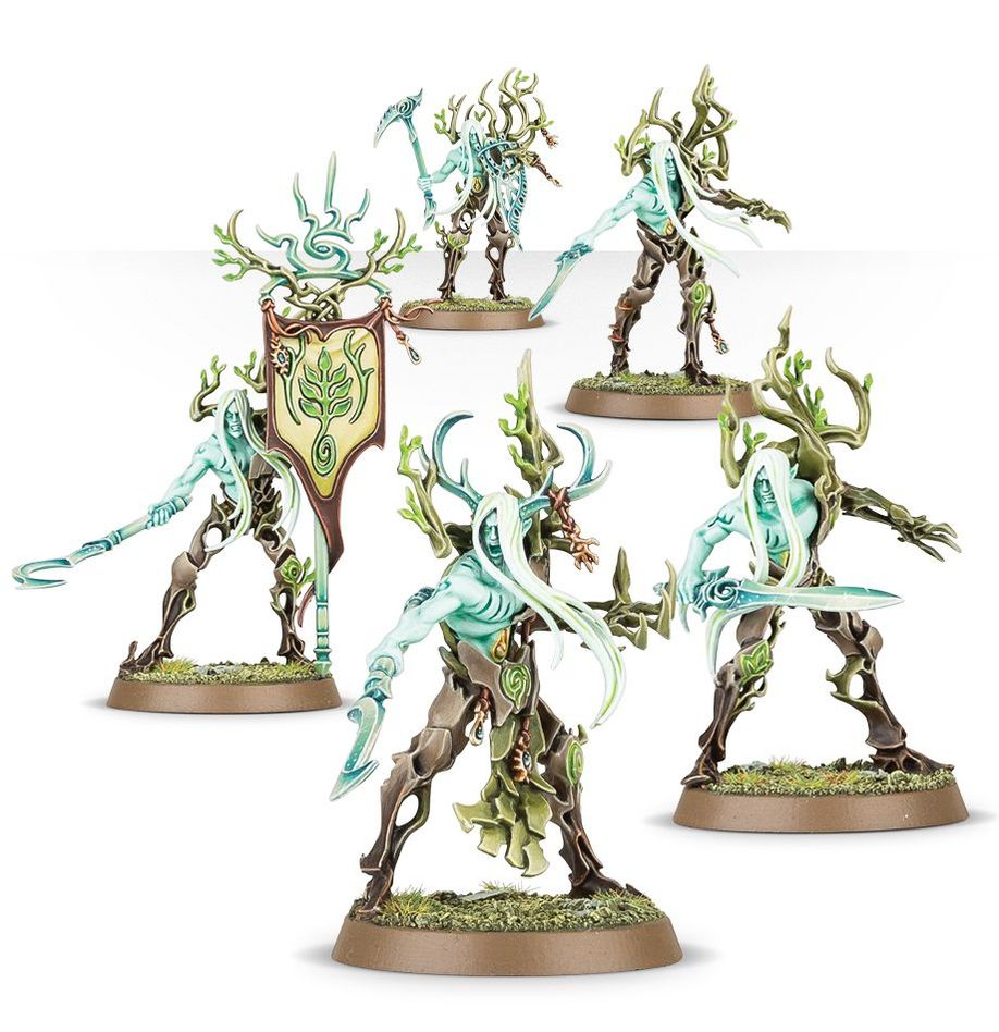 Warhammer Age of Sigmar Sylvaneth: Tree-Revenants miniatiūrų rinkinys