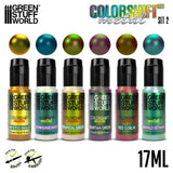 Green Stuff World Chameleon akrilinių dažų rinkinys No. 2, 6x17 ml